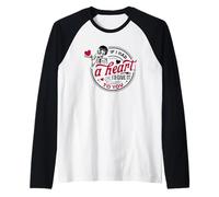 Message Romantique « Sending A Heart to You » Manche Raglan