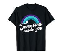 Message sur La Santé Mentale Demain A Besoin De Vous T-Shirt Graphique avec Valeur