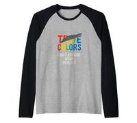 Message True Colors - Don't Cover The Truth Manche Raglan