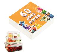 Messages - Cartes de notes pour boîte alimentaire préscolaire | Ensemble de feuilles portables de 60 pages avec mots encourageants, affirmations quotidiennes positives, notes inspirantes pour