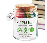 Messages d'affirmations positives dans un verre | Verre de motivation portable avec messages inspirants - Aide à la motivation pour adultes, et adolescents