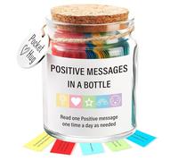 Messages positifs dans une bouteille, pensée positive avec citations inspirantes - Soutien émotionnel avec dictons quotidiens pour sœur, petite amie, fille, épouse