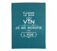 MESSAGES Torchon 100% coton 50x70 Comme le bon vin... WINKLER