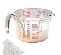 Messbecher Aus Glas - Tragbarer Durchsichtiger Sicherer Messbehälter - Tragbarer Messbehälter,für Backen, Vorbereitung, Backofen, Spülmaschine, Gefrierschrank, Küche, Zuhause, Haus