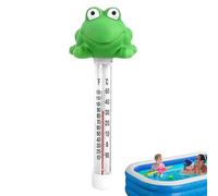 Messe De Température Flottante Pour Pool De Thermomètre D'eau Pour Aquariums, Étangs Et Piscine | Dispositif De Mesure De La Température De L'eau Robuste Avec Corde, Conception De Grenouille Mignon