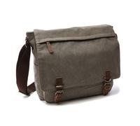 Messenger Bag Sac à bandoulière vintage en toile for ordinateur portable