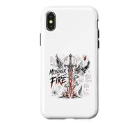 Messenger of Fire Épée d'ange flamboyante chrétienne Coque pour iPhone X/XS