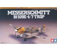 Messerschmitt Bf109E-4/7 Trop Chasseur 1:72 Kit De Modèle En Plastique TAMIYA