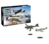 Revell Maquette Messerschmitt Bf109E & Junkers Ju87B Stuka Plastique non construit/non peint 1:144