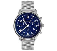 Messerschmitt Herren-Fliegeruhr Chronographe Bracelet de Maille Chrono ME42CH-M