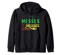 Messes et robes, maman des deux, fête des mères, maman, vie Sweat à Capuche