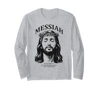 Messie Matthieu 11:28 Paix Verset de la Bible Jésus Religieux Manche Longue