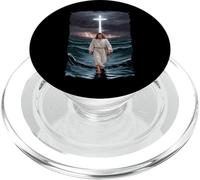 Messie Tempête d'eau Saint Dieu PopSockets PopGrip pour MagSafe