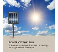 Messina Fontaine solaire en cascade batterie 4 niveaux 200 l/h 2,8 W