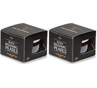 Messino Perles de Balsamique - 50 ml | Perles de Saveur Gastronomiques | Condiment Innovant à Base de Vinaigre Balsamique Vieilli | Topping Créatif pour Salades, Plats et Desserts