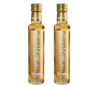 Messino Vinaigre Balsamique Blanc Grec - Paquet de 2 x 250 ml (Total 500 ml) | Vinaigre de Vin Grec au Moût de Raisin Concentré | Condiment Méditerranéen | Sans Sucre Ajouté