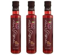 Messino Vinaigre de Vin Rouge Grec - Pack de 3 x 250 ml (Total 750 ml) | Vinaigre Gourmet Méditerranéen | Saveur Riche et Distinctive | Sans Sucre Ajouté