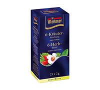 Meßmer Profi Line 6 mélange d'herbes Tisane 25 sachets de thé