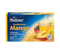 Meßmer Thé pays à la mangue brésilienne | Thé aux fruits aromatisé à la mangue | 20 sachets de thé | fruité et juteux