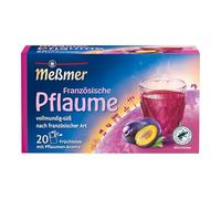 Meßmer Thé pays prune française | Thé aux fruits avec arôme de prune | corsé et sucré | 20 sachets de thé