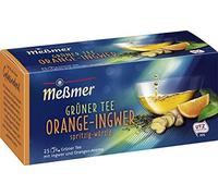 Meßmer Thé vert saveur orange et gingembre fruité pétillant 43g