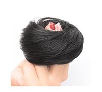 Messy Bun - 1 pièce de cheveux synthétiques avec bandes élastiques - Chignon donut - Chignon synthétique pour femme - Cheveux raides - Chignon, queue de cheval