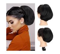 Messy Bun - Extension de cheveux synthétiques courts - Queue de cheval - Noir naturel