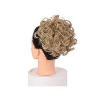 Messy Bun Extensions de cheveux courts et bouclés en forme de chignon - Cheveux synthétiques - Peigne à cheveux - Queue de cheval à clipser - Chignon - Plateau de chignon - Postiche de queue de cheval