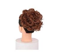 Messy Bun Extensions de cheveux courts et bouclés en forme de chignon - Cheveux synthétiques - Peigne à cheveux - Queue de cheval à clipser - Chignon - Plateau de chignon - Postiche de queue de cheval