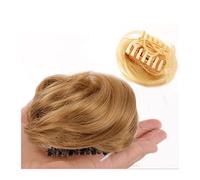 Messy Bun Extensions de cheveux pour chignons pour femme - Clip à griffes - Chignon synthétique bouclé - Clip dans queue de cheval - Chignon ébouriffé
