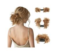 Messy Bun - Extensions de cheveux synthétiques à clipser - Chignon, chouchou - Pour femme - Couleur : 12H24