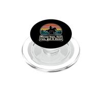 Messy Bun Fast Run Get It Done Funny Barrel Racing Cowgirl PopSockets PopGrip pour MagSafe