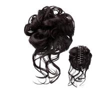 Messy Bun Hair Piece, Claw Clip Hair Bun Extension for Women, Polyester Styling Accessories Ponytail Holder, Natural Look Hairpieces for Instant Updo Hairstyle 5.91 Inches