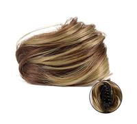 Messy Bun Hair Synthetic Claw Clip Chignon Hair Bun Cat Ears Hair Donut Chignon Claw Clip in Messy Bun Mini Updo Extensions Postiches pour femmes et filles Vrais chignons de cheveux humains (coul