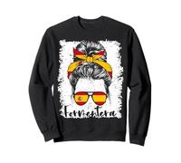 Messy Bun Lady Formentera Ibiza Espagne Sweatshirt