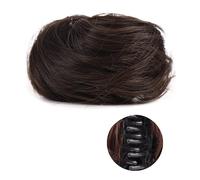 Messy Bun - Lot de 1/2 accessoires de coiffure - Pour femmes et filles - Mini griffe synthétique - Extensions de chignon ondulées - Clip in Messy & oreilles de chat - Chignon court H