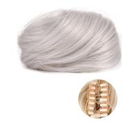 Messy Bun - Lot de 1/2 accessoires de coiffure - Pour femmes et filles - Mini griffe synthétique - Extensions de chignon ondulées - Clip in Messy & oreilles de chat - Chignon court H