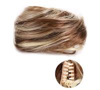 Messy Bun - Lot de 1/2 mini pinces à cheveux synthétiques bouclés et ondulés - Accessoire de perruque - Pour femme