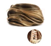 Messy Bun - Lot de 1/2 mini pinces à cheveux synthétiques bouclés et ondulés - Accessoire de perruque - Pour femme