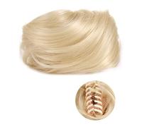 Messy Bun - Lot de 1/2 mini pinces à cheveux synthétiques bouclés et ondulés - Accessoire de perruque - Pour femme