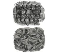 Messy Bun Postiche de cheveux synthétiques bouclés avec pinces dans les extensions de cheveux Chignon, plateau et queue de cheval