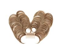 Messy Bun Postiche de cheveux synthétiques en désordre, peigne latéral, chignon à clipser, naturel, droit, polyvalent, styles réglables, postiche pour femme (couleur : 12H