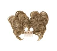 Messy Bun Postiche de cheveux synthétiques en désordre, peigne latéral, chignon à clipser, naturel, droit, polyvalent, styles réglables, postiche pour femme (couleur : 10H