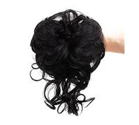 Messy Bun Postiche de chignon désordonné, chignon synthétique ébouriffé, extension de chignon élastique, chouchou bouclé pour femme