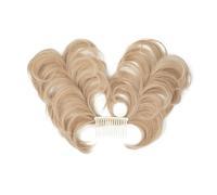 Messy Bun Postiche synthétique pour chignon désordonné, peigne latéral, chignon à clip, naturel, droit, polyvalent, styles réglables, postiche pour femme (couleur : 22