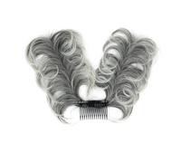 Messy Bun Postiche synthétique pour chignon désordonné, peigne latéral, chignon à clip, naturel, droit, polyvalent, styles réglables, postiche pour femme (couleur : 1B1
