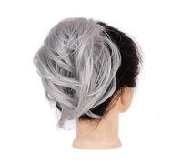 Messy Bun queue de cheval allongeant droite perruque synthétique courte chignon cheveux accessoires dames élastique cravate Chignon Postiche Cheveux