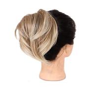 Messy Bun queue de cheval allongeant droite perruque synthétique courte chignon cheveux accessoires dames élastique cravate Chignon Postiche Cheveux
