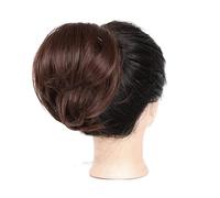 Messy Bun queue de cheval allongeant droite perruque synthétique courte chignon cheveux accessoires dames élastique cravate Chignon Postiche Cheveux