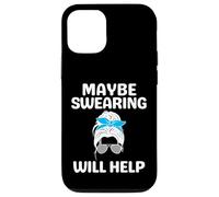 Messy Bun Sarcastic Blague Disant Que Peut-être jurer aidera Coque pour iPhone 12/12 Pro